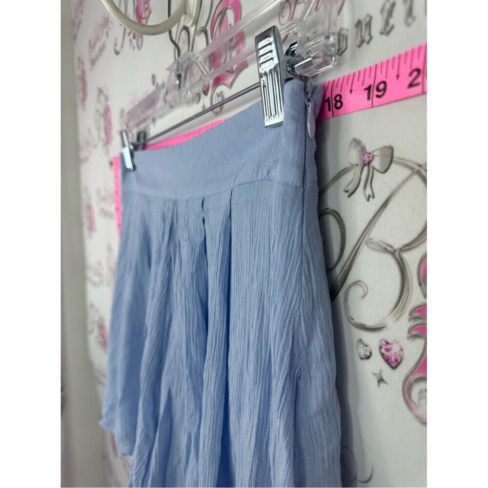Forever 21 Light Blue Pleated Skort Shorts - Picture 5 of 9